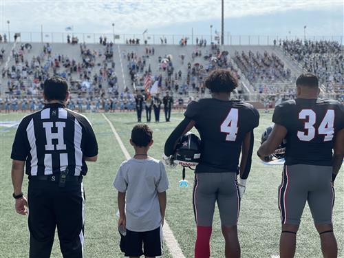 Harold and Kayden at National Anthem